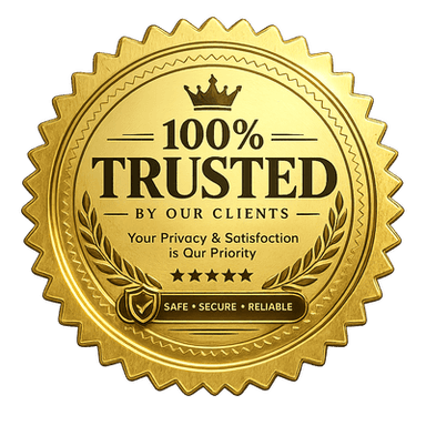 100% Trusted by Our Clients - Safe, Secure, Reliable
